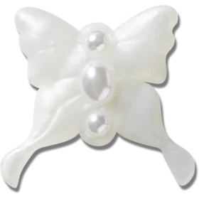 Meta Jelly White Butterfly Jibbitz™-charms