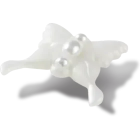 Meta Jelly White Butterfly Jibbitz™-charms