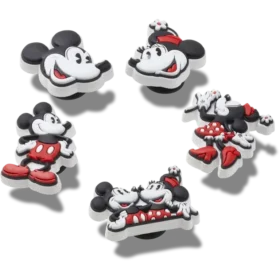 Mickey og Minnie PVC 5-pakning Jibbitz-charms