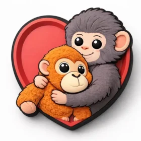 Monkey Love Jibbitz™-charms