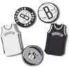 NBA Brooklyn Nets 5-pakning med Jibbitz-charms