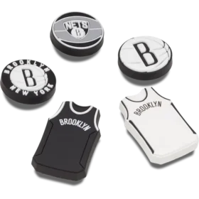 NBA Brooklyn Nets 5-pakning med Jibbitz-charms