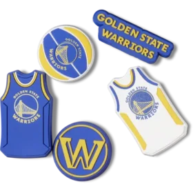 NBA Golden State Warriors 5-pakning med Jibbitz-charms