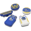 NBA Golden State Warriors 5-pakning med Jibbitz-charms