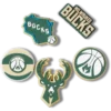 NBA Milwaukee Bucks 5-pakning med Jibbitz-charms