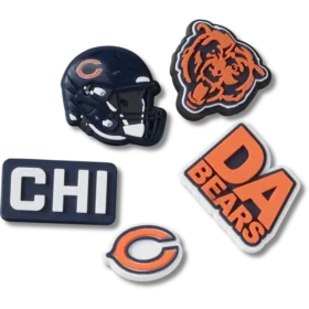 NFL Chicago Bears 5-pakning med Jibbitz-skocharms