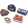 NFL Chicago Bears 5-pakning med Jibbitz-skocharms