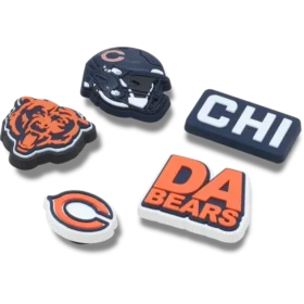 NFL Chicago Bears 5-pakning med Jibbitz-skocharms