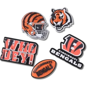 NFL Cincinnati Bengals 5-pakning med Jibbitz-skocharms