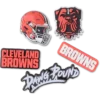 NFL Cleveland Browns 5-pakning med Jibbitz-skocharms