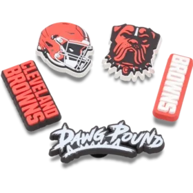 NFL Cleveland Browns 5-pakning med Jibbitz-skocharms