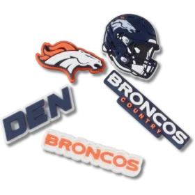 NFL Denver Broncos 5-pakning med Jibbitz-skocharms