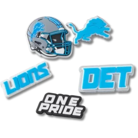 NFL Detroit Lions 5-pakning med Jibbitz-skocharms