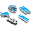NFL Detroit Lions 5-pakning med Jibbitz-skocharms