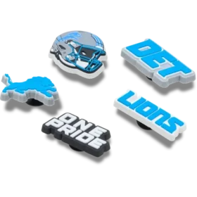 NFL Detroit Lions 5-pakning med Jibbitz-skocharms