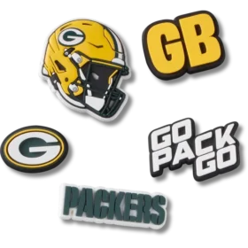 NFL Green Bay Packers 5-pakning med Jibbitz-skocharms