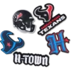 NFL Houston Texans 5-pakning med Jibbitz-skocharms