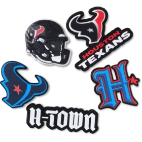 NFL Houston Texans 5-pakning med Jibbitz-skocharms