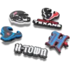 NFL Houston Texans 5-pakning med Jibbitz-skocharms