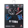 NFL Houston Texans 5-pakning med Jibbitz-skocharms