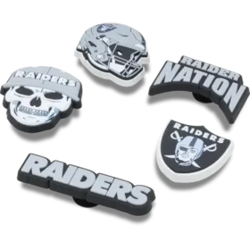 NFL Las Vegas Raiders 5-pakning med Jibbitz-skocharms