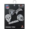 NFL Las Vegas Raiders 5-pakning med Jibbitz-skocharms
