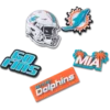 NFL Miami Dolphins 5-pakning med Jibbitz-skocharms