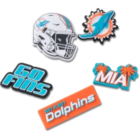 NFL Miami Dolphins 5-pakning med Jibbitz-skocharms