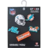 NFL Miami Dolphins 5-pakning med Jibbitz-skocharms