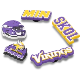 NFL Minnesota Vikings 5-pakning med Jibbitz-skocharms