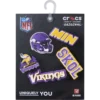 NFL Minnesota Vikings 5-pakning med Jibbitz-skocharms