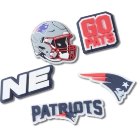 NFL New England Patriots 5-pakning med Jibbitz-skocharms