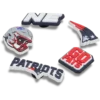 NFL New England Patriots 5-pakning med Jibbitz-skocharms