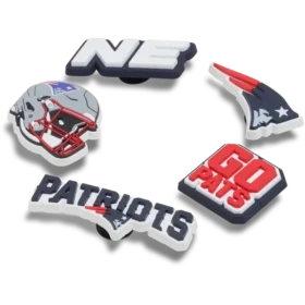 NFL New England Patriots 5-pakning med Jibbitz-skocharms