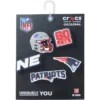 NFL New England Patriots 5-pakning med Jibbitz-skocharms