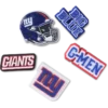 NFL New York Giants 5-pakning med Jibbitz-skocharms