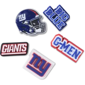 NFL New York Giants 5-pakning med Jibbitz-skocharms