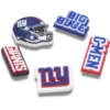 NFL New York Giants 5-pakning med Jibbitz-skocharms