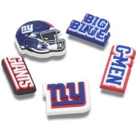 NFL New York Giants 5-pakning med Jibbitz-skocharms