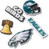 NFL Philadelphia Eagles 5-pakning med Jibbitz-skocharms