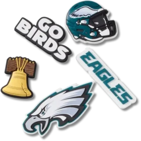 NFL Philadelphia Eagles 5-pakning med Jibbitz-skocharms