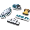 NFL Philadelphia Eagles 5-pakning med Jibbitz-skocharms
