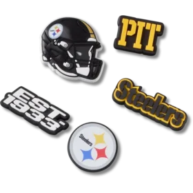 NFL Pittsburgh Steelers 5-pakning med Jibbitz-skocharms