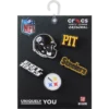 NFL Pittsburgh Steelers 5-pakning med Jibbitz-skocharms