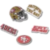 NFL San Francisco 49ers 5-pakning med Jibbitz-skocharms