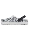Off Court Clogs «Marble White Black»