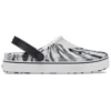 Off Court Clogs «Marble White Black»