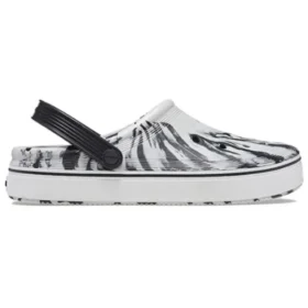 Off Court Clogs «Marble White Black»