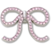 Pink Glittery Bow Jibbitz™-charms