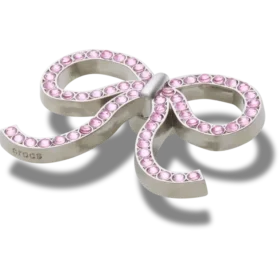 Pink Glittery Bow Jibbitz™-charms
